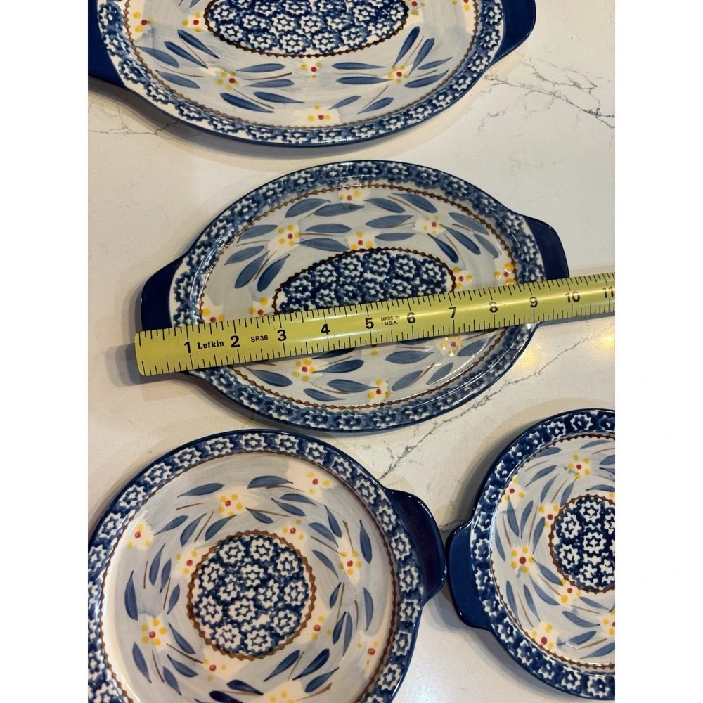 5- Temptations by Tara Old World  Ceramic Oval/Round Serving Platters